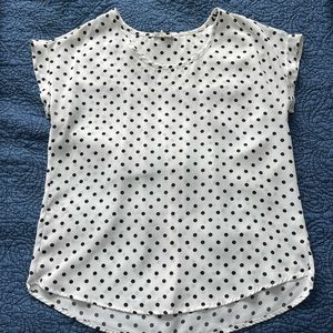 pleione polka dot blouses